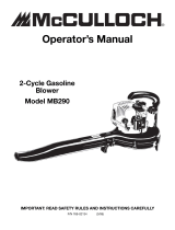 MTD MB290 Owner's manual