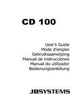 JB systems CD 100 Owner's manual