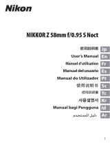 Nikon NIKKOR Z 58mm f/0.95 S Noct User manual
