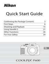 Nikon COOLPIX P600 Owner's manual