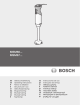 Bosch MSM67170 Owner's manual