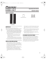 Pioneer S-ES21-LR-K Owner's manual