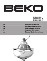 Beko B 1800 HCB W Owner's manual