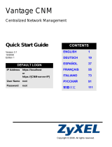 ZyXEL Communications VANTAGE CNM Owner's manual