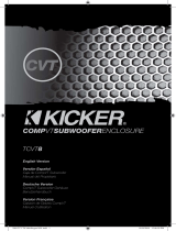 Kicker TCVT8 Owner's manual