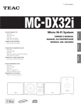 TEAC MC-DX32I Owner's manual