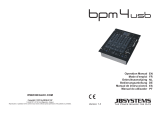JBSYSTEMS LIGHT BPM4 USB Owner's manual