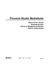 Avid Pinnacle Studio MediaSuite Owner's manual