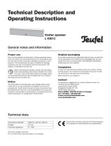 Teufel LT 4 Power XL Edition "5.1-Set L" Owner's manual
