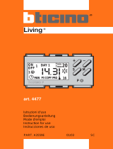 Bticino ELECTRONIC TIMING THERMOSTAT ART. 4477 Owner's manual