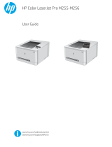 HP Color LaserJet Pro M256 serie User manual