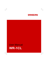 Sangean WR-1CL Owner's manual