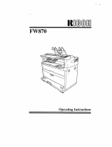Ricoh FW 870 Owner's manual