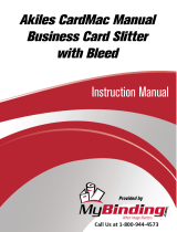 Akiles CardMac-NB Business Card Slitter User manual