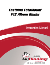 Fastbind Fastbind FotoMount F42 Album Binder User manual