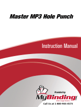 MyBinding Master MP3 Hole Punch by Martin Yale User manual