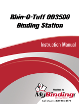 MyBinding Rhin-O-Tuff OD3500 User manual
