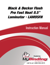 MyBinding Black & Decker Flash Pro Fast Heat 9.5" Laminator LAM95FH User manual