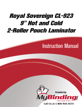 MyBinding Royal Sovereign CL-923 9" Hot and Cold 2-Roller Pouch Laminator User manual