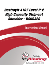 MyBinding Destroyit 4107 Strip-cut Shredder DSH0326 User manual