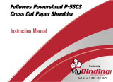 MyBinding Fellowes Powershred P-58CS User manual