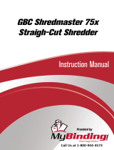 MyBinding GBC Shredmaster 75x User manual