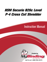 MyBinding HSM Securio B26C Level 3 Cross Cut User manual