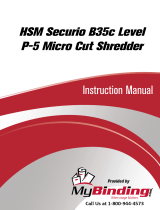 MyBinding HSM Securio B35C Level 4 Micro Cut User manual