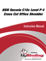 HSM HSM Securio C16C Level 3 Cross Cut User manual