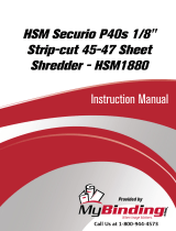 MyBinding HSM Securio P40S 1/8" Strip-cut User manual