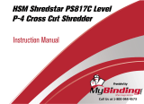 MyBinding HSM Shredstar PS817C Level 3 Cross Cut Shredder User manual