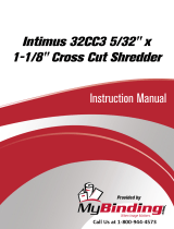 MyBinding Intimus 32CC3 5/32" x 1-1/8" Cross Cut Shredder User manual