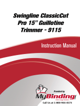 ACCO Brands Swingline ClassicCut Pro 15" Guillotine Trimmer 9115 User manual