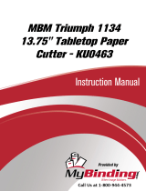 MyBinding MBM Kutrimmer 1134 Paper Cutter User manual