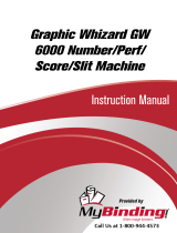 MyBinding Graphic Wizard GW 6000 Number/Perf/Score/Slit Machine User manual