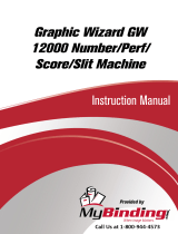 MyBinding Graphic Wizard GW 12000 Number/Perf/Score/Slit Machine User manual