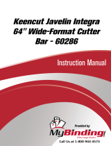 MyBinding Keencut Javelin Integra 64" Wide-Format Cutter Bar User manual