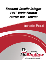 MyBinding Keencut Javelin Integra 124" Wide-Format Cutter Bar User manual