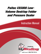 MyBinding Paitec ES5000 Desktop Folder and Pressure Sealer User manual