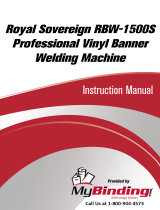 Royal Sovereign Royal Sovereign RBW-1500 Professional Vinyl Banner Welding Machine Owner's manual