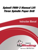 MyBinding MBM FMM3 Three Spindle Floor Model Paper Drill User manual
