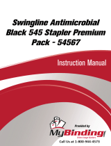 MyBinding Swingline Antimicrobial Black 545 Stapler Premium Pack 54567 User manual