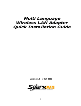 SparkLAN WIRELESS LAN ADAPTER VERSION 1.2 Owner's manual
