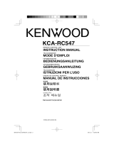 Kenwood KCA-RC547 Owner's manual