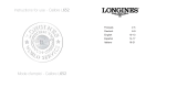 Longines L652 Owner's manual