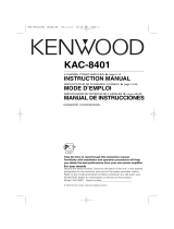 Kenwood KAC-8401 Owner's manual