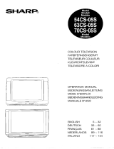 Sharp 54/63/70CS-05S Owner's manual