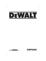DeWalt DWP849X Owner's manual