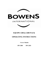 Bowens EQUIPE 2400 Pack Operating Instrctions