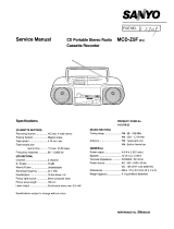 Sanyo MCD-Z5F User manual